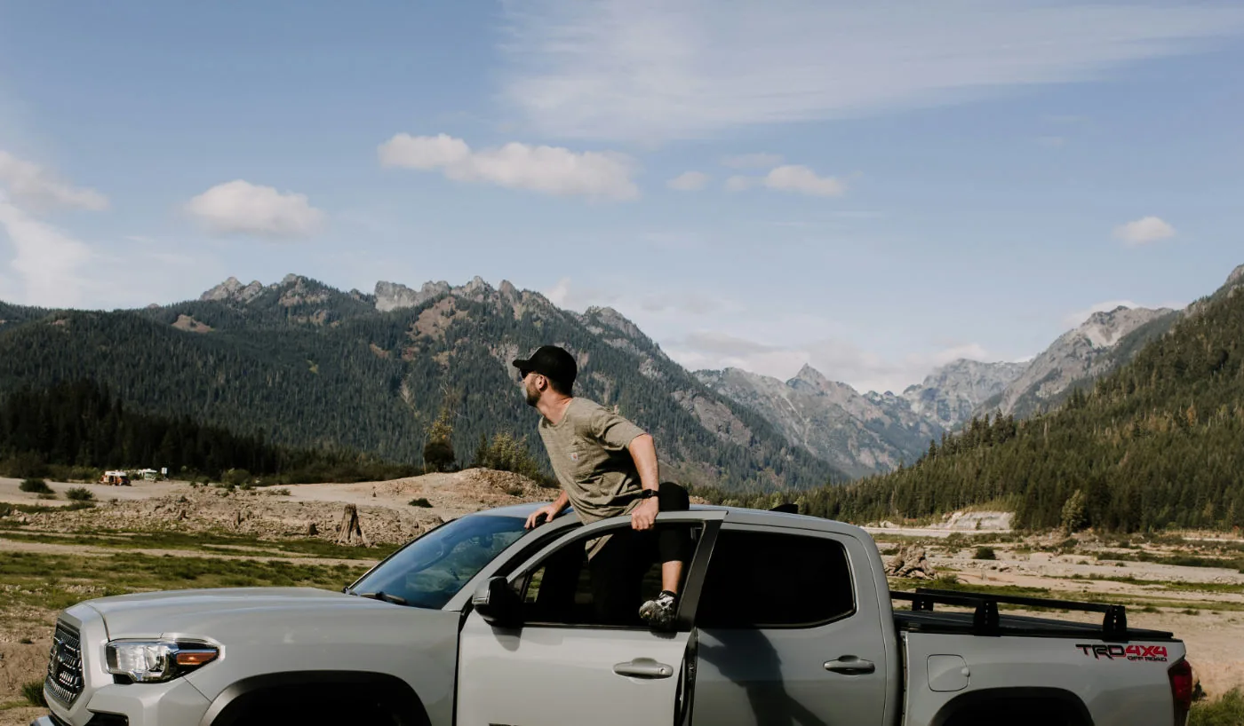 Ute on a mountain road in New Zealand — how car finance works